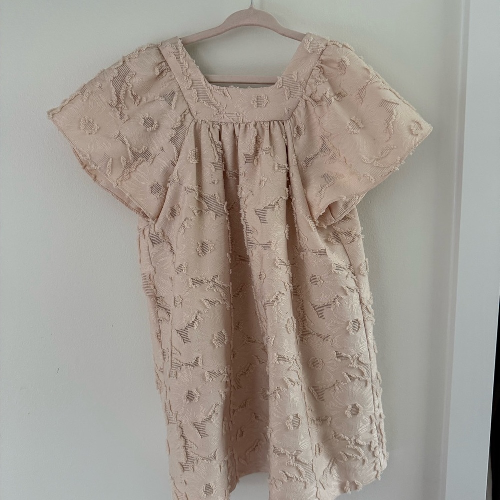 Zara beige floral dress size 4/5